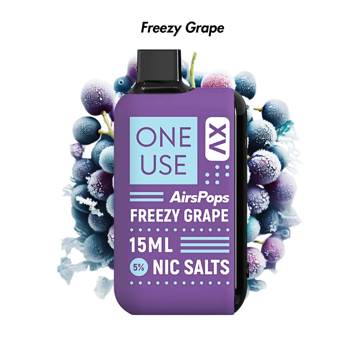 Freezy Grape AirsPops ONE USE 15ml XV 8500 Disposable Vape - 5% | Airscream AirsPops | Shop Buy Online | Cape Town, Joburg, Durban, South Africa