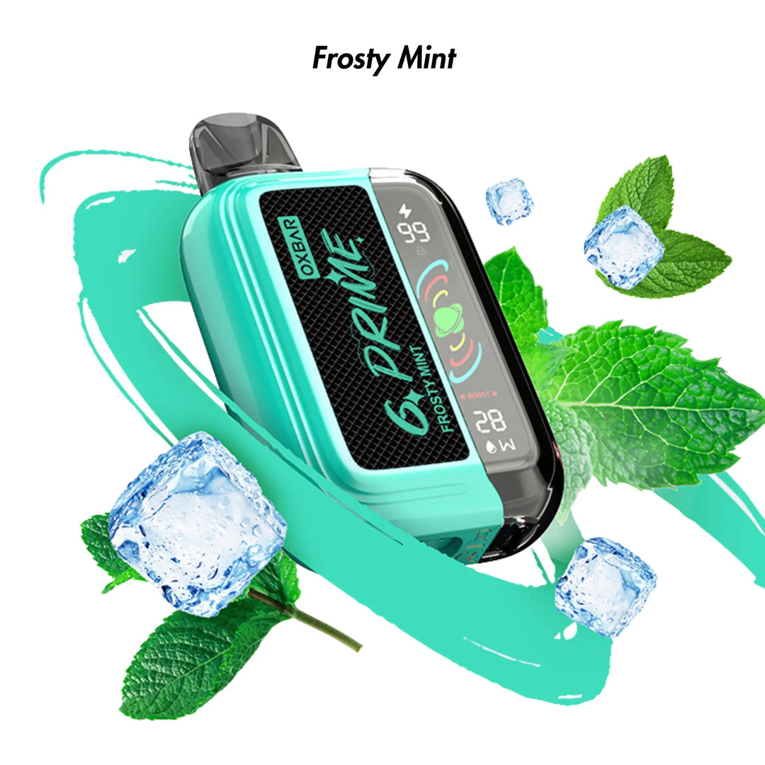 Frosty Mint Oxbar G Prime 25000 Disposable Vape | Oxbar | Shop Buy Online | Cape Town, Joburg, Durban, South Africa