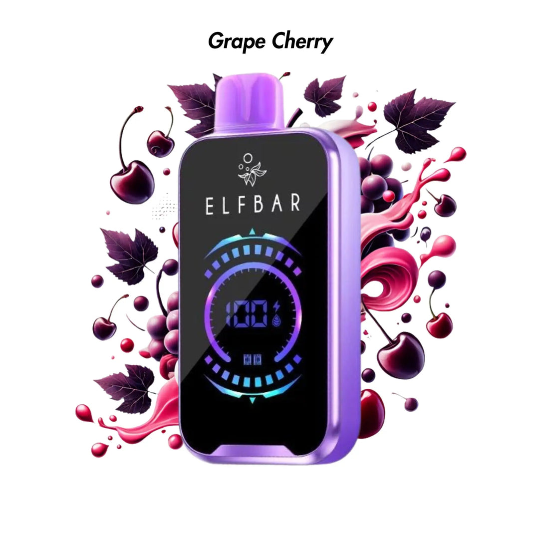 Grape Cherry Elf Bar FS 18000 Disposable Vape - 5% | Elf Bar | Shop Buy Online | Cape Town, Joburg, Durban, South Africa