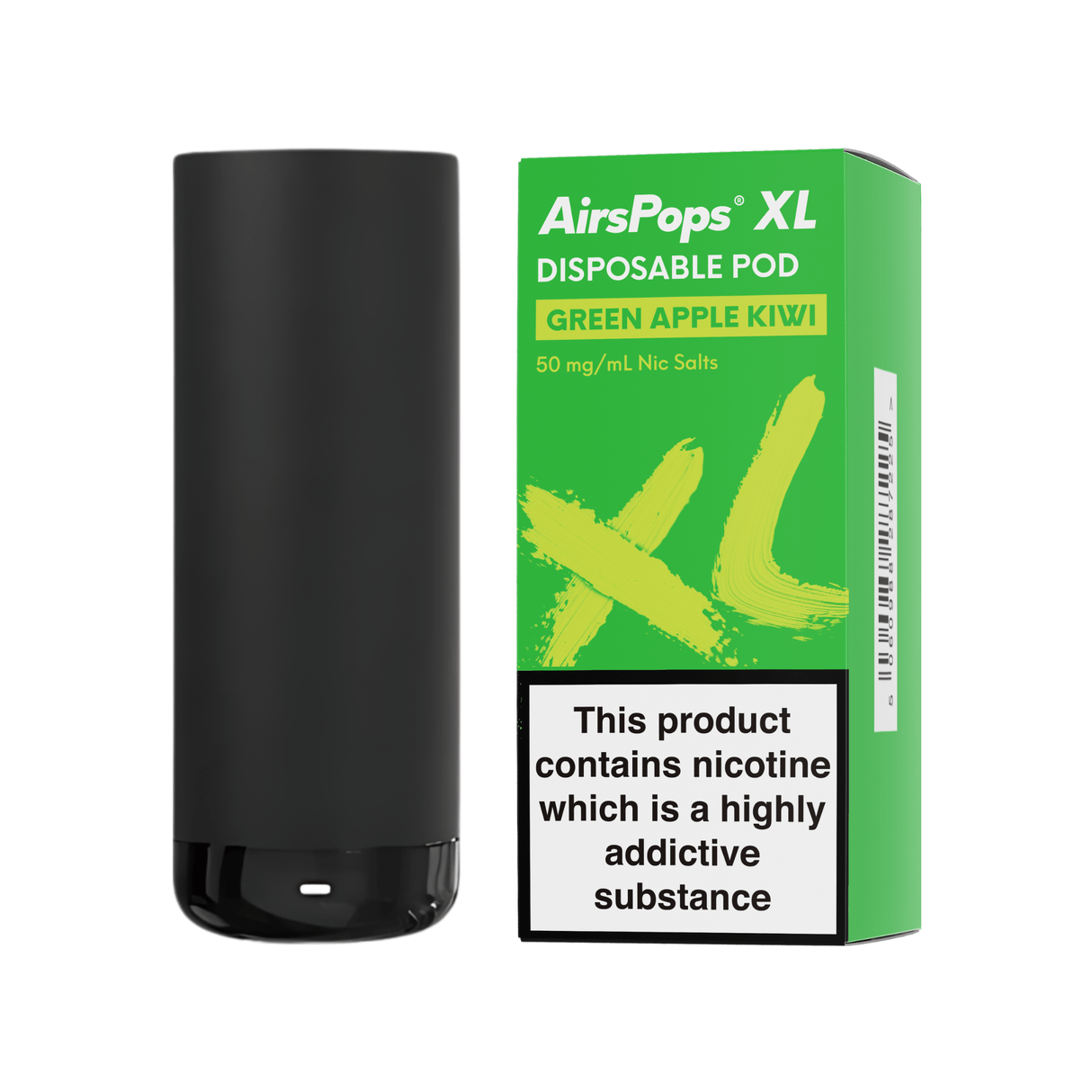 Green Apple Kiwi AirsPops XL Device & Prefilled Disposable Pod Bundle | Airscream AirsPops | Shop Buy Online | Cape Town, Joburg, Durban, South Africa