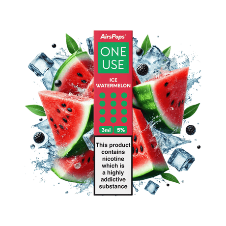 Ice Watermelon Airscream AirsPops ONE USE 3ml Disposable Vape - 5% | Airscream AirsPops | Shop Buy Online | Cape Town, Joburg, Durban, South Africa