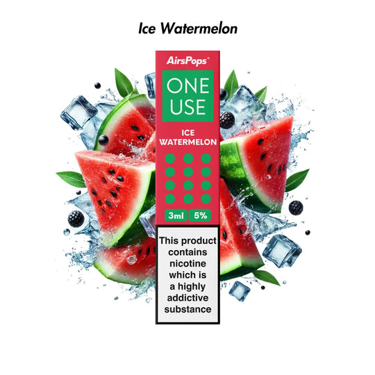 Ice Watermelon Airscream AirsPops ONE USE 3ml Disposable Vape - 5% | Airscream AirsPops | Shop Buy Online | Cape Town, Joburg, Durban, South Africa