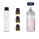 AirsPops Pro LITE bundle: Ivory White device, refillable pods and 313 Bubblegum 1.9% e-liquid