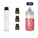 AirsPops Pro LITE bundle: Ivory White device, refillable pods and 313 Ice Watermelon 1.9% e-liquid