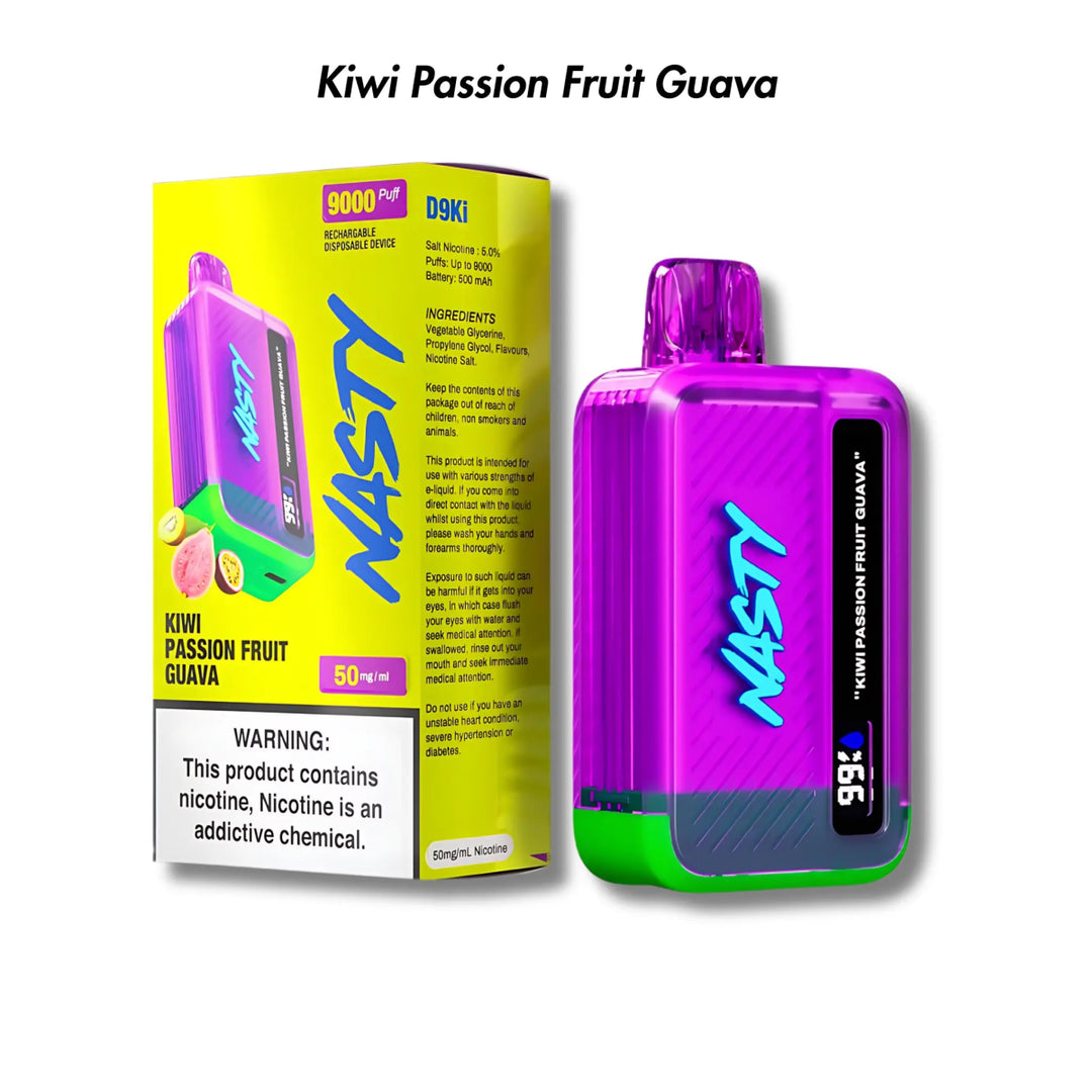 Kiwi Passionfruit Guava Nasty Bar 8500/9000 Disposable Vape - 5% | NASTY | Shop Buy Online | Cape Town, Joburg, Durban, South Africa