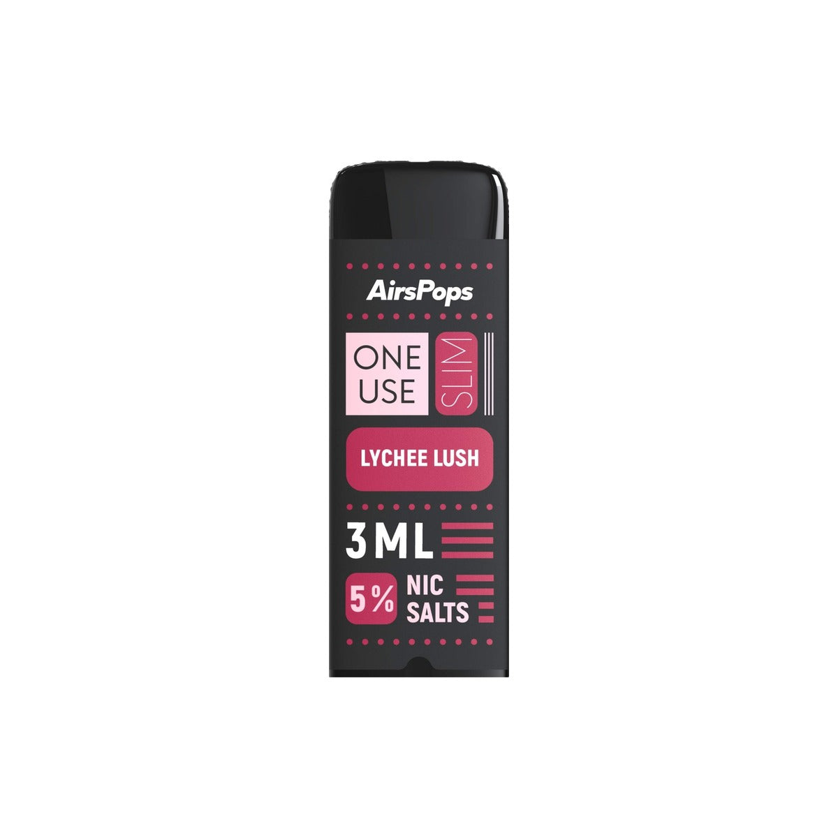 Lychee Lush device AirsPops ONE USE Slim 3ml disposable vape
