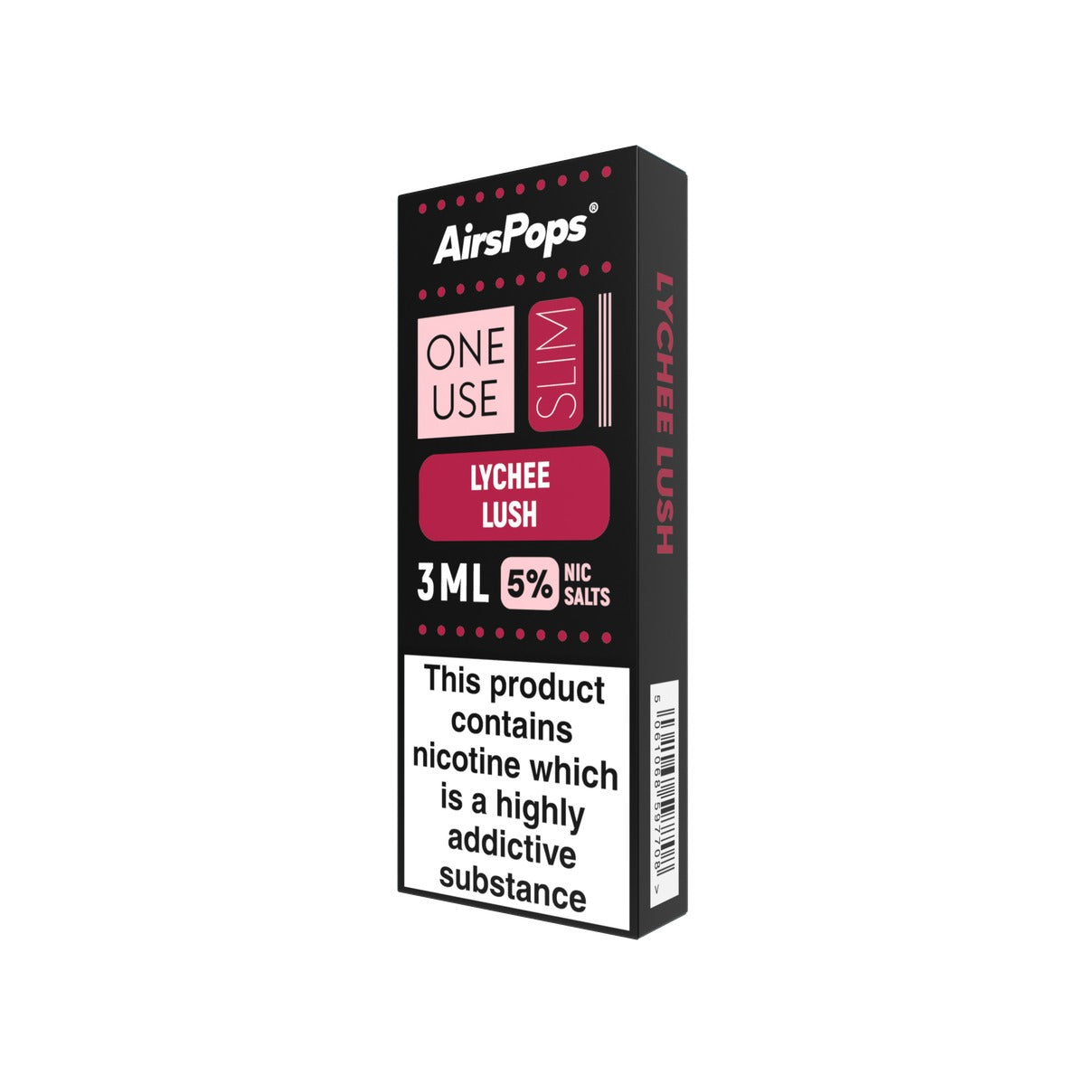 Lychee Lush AirsPops ONE USE Slim 3ml disposable vape