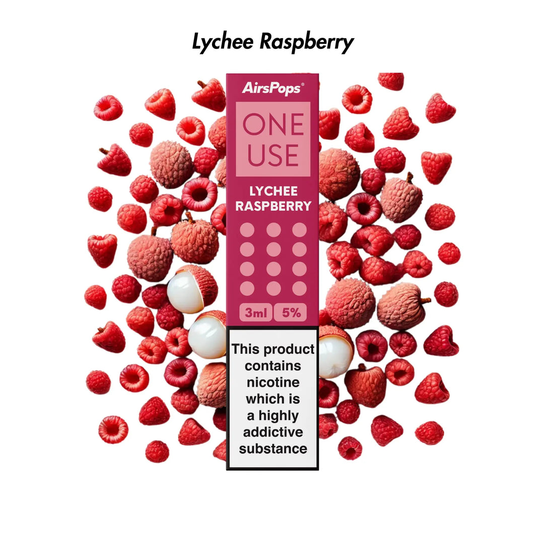 Lychee Raspberry Airscream AirsPops ONE USE 3ml Disposable Vape - 5% | Airscream AirsPops | Shop Buy Online | Cape Town, Joburg, Durban, South Africa