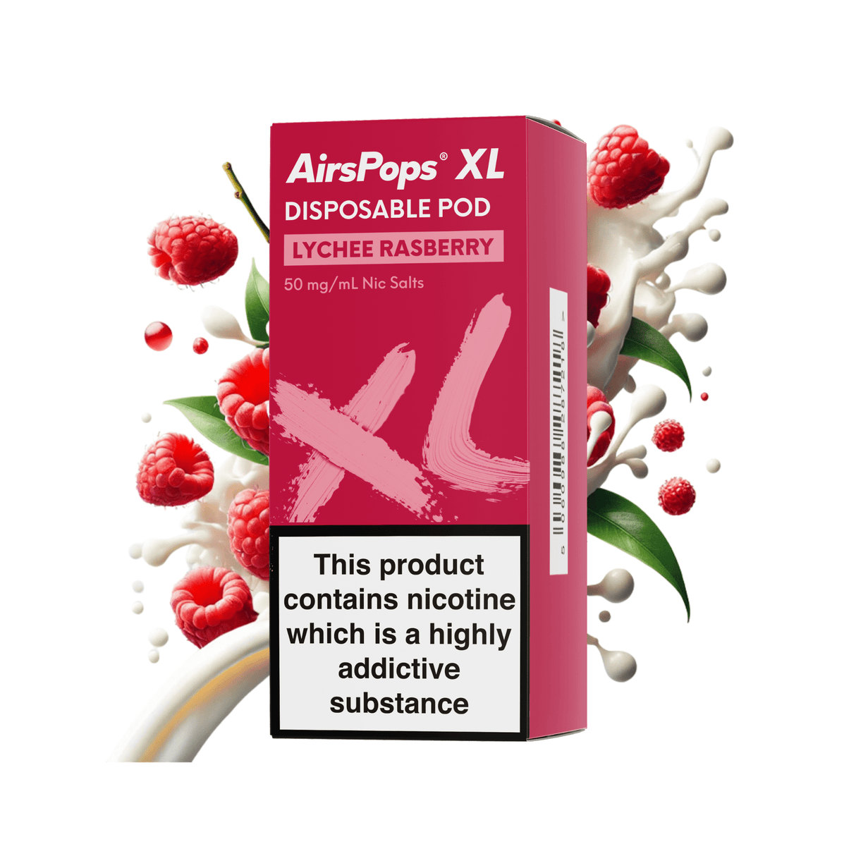 Lychee Raspberry AirsPops XL Prefilled Disposable Pod 10ml - 5% | Airscream AirsPops | Shop Buy Online | Cape Town, Joburg, Durban, South Africa