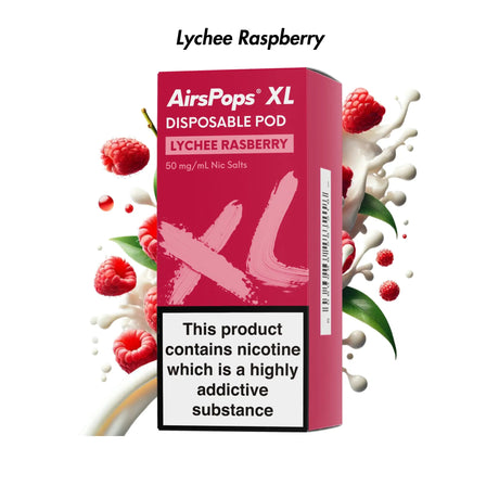 Vape Raspberry Lychee Airscream Prefilled Pods Flavours | Express Delivery – Smoke Organic ...