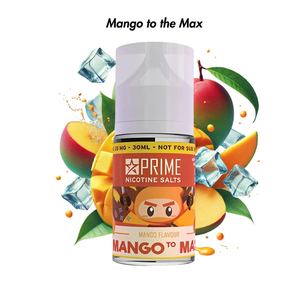 Mango to the Max Prime Nicotine Salts E - Liquid 30ml - 2.5% | Prime | Shop Buy Online | Cape Town, Joburg, Durban, South Africa