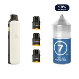AirsPops Pro II bundle: Matte White device, refillable pods and 313 South Pole 1.9% e-liquid