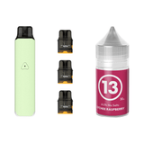 Mint Green #13 Lychee Raspberry Airscream Pro LITE Device, Refillable Pods and E - Liquid Bundle | Airscream AirsPops | Shop Buy Online | Cape Town, Joburg, Durban, South Africa