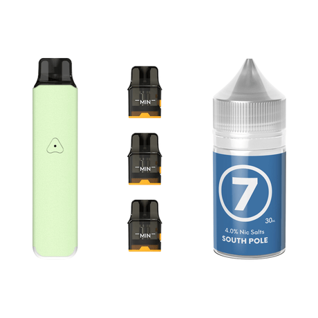 Mint Green #7 South Pole Airscream Pro LITE Device, Refillable Pods and E - Liquid Bundle | Airscream AirsPops | Shop Buy Online | Cape Town, Joburg, Durban, South Africa