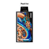 Peach Ice Nasty Bar Dragon 25k Disposable Vape - 5% front view