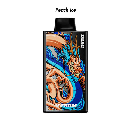 Peach Ice Nasty Bar Dragon 25k Disposable Vape - 5% front view