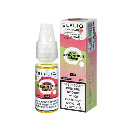 Passion Fruit Kiwi Guava ElfLiq by Elf Bar E - Liquid 30ml - 5% | Elf Bar | Shop Buy Online | Cape Town, Joburg, Durban, South Africa