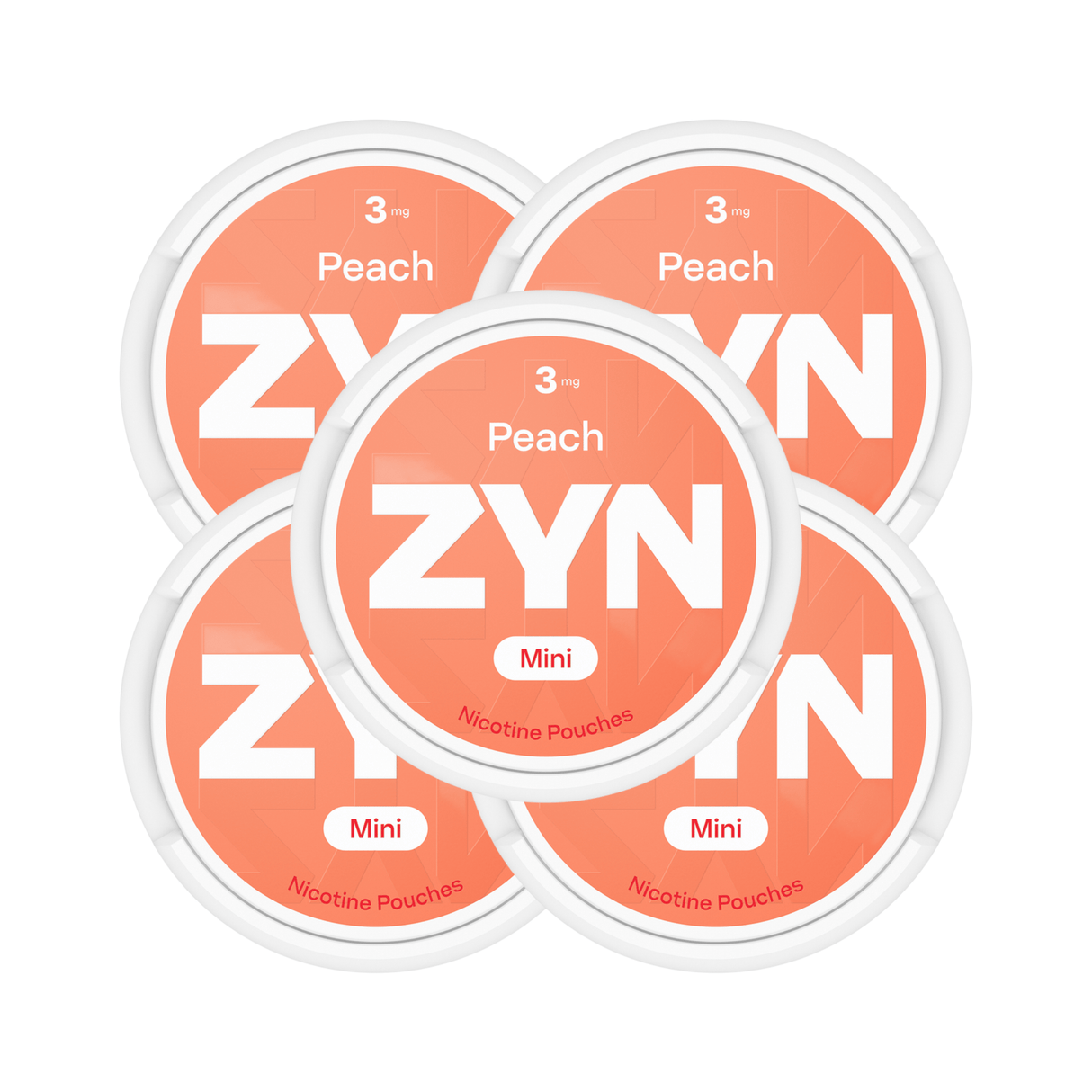 Peach 5 - Pack ZYN 3mg Medium Nicotine Pouches | ZYN | Shop Buy Online | Cape Town, Joburg, Durban, South Africa