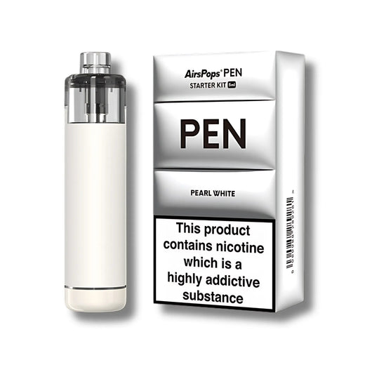 Pearl White Airscream AirsPops PEN Device Starter Kit | Airscream AirsPops | Shop Buy Online | Cape Town, Joburg, Durban, South Africa