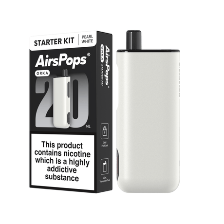 Pearl White AirsPops ORKA Device Starter Kit | Airscream AirsPops | Shop Buy Online | Cape Town, Joburg, Durban, South Africa