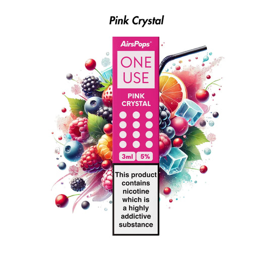 Pink Crystal Airscream AirsPops ONE USE 3ml Disposable Vape - 5% | Airscream AirsPops | Shop Buy Online | Cape Town, Joburg, Durban, South Africa