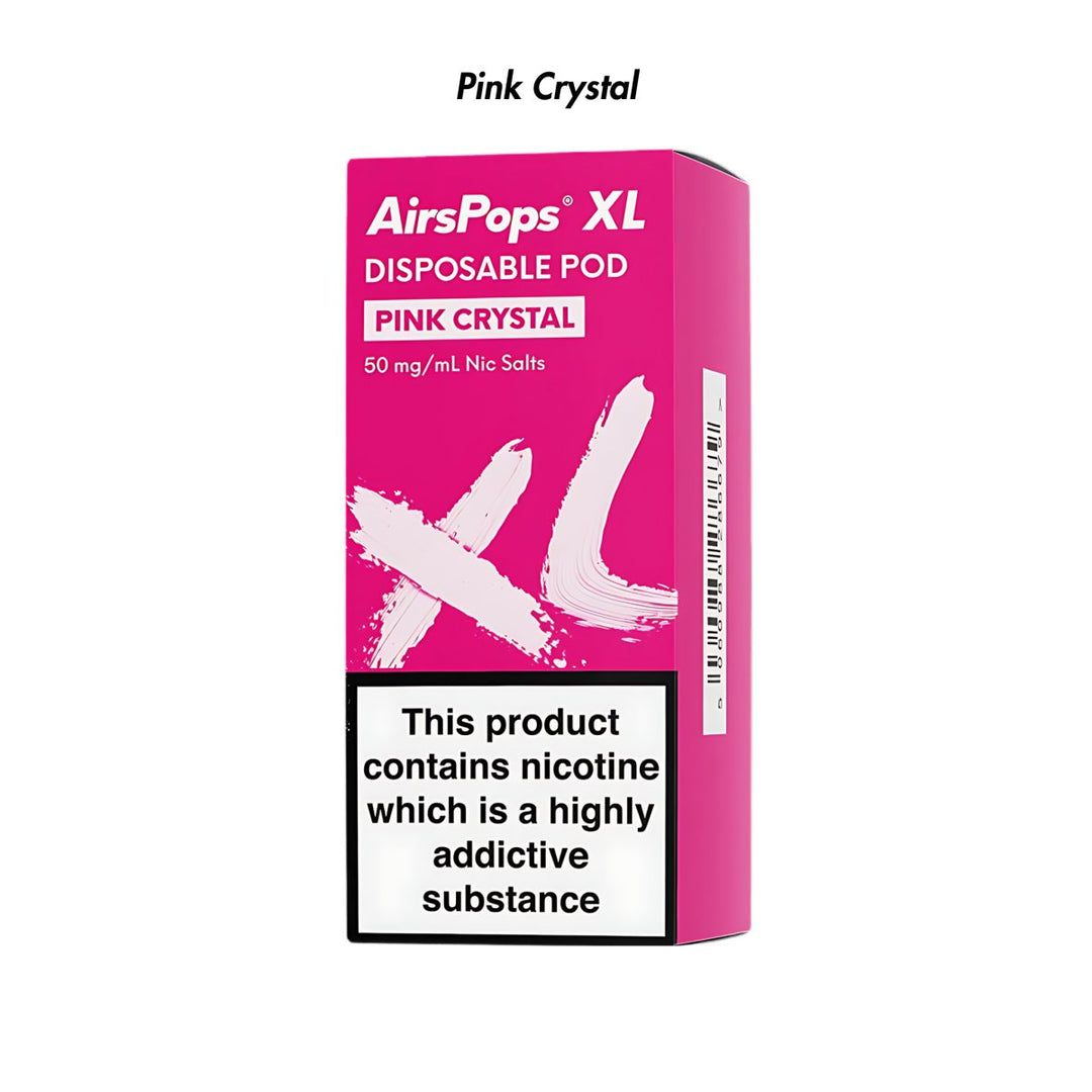 Pink Crystal AirsPops XL Prefilled Disposable Pod 10ml - 5.0% | Airscream AirsPops | Shop Buy Online | Cape Town, Joburg, Durban, South Africa
