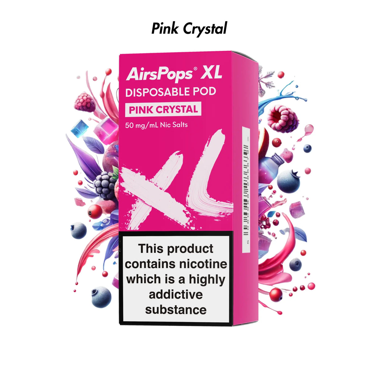 Pink Crystal AirsPops XL Prefilled Disposable Pod 10ml - 5.0% | Airscream AirsPops | Shop Buy Online | Cape Town, Joburg, Durban, South Africa