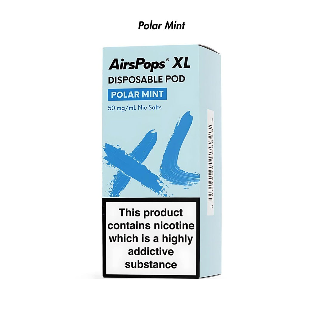 Polar Mint AirsPops XL Prefilled Disposable Pod 10ml - 5.0% | Airscream AirsPops | Shop Buy Online | Cape Town, Joburg, Durban, South Africa