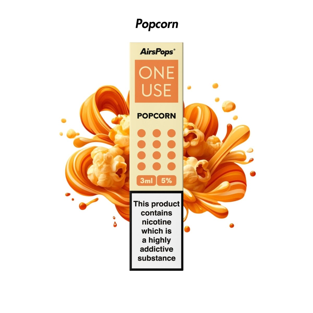 Popcorn | Airscream AirsPops ONE USE 3ml 3.6%