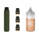 Ranger Green #15 Peach Ice Airscream Pro LITE Device, Refillable Pods and E - Liquid Bundle | Airscream AirsPops | Shop Buy Online | Cape Town, Joburg, Durban, South Africa