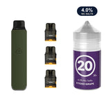 Ranger Green AirsPops Pro LITE device, three refillable pods and 313 #20 Kyoho Grape e-liquid