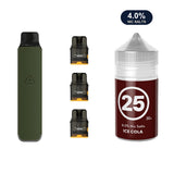 Ranger Green AirsPops Pro LITE device, three refillable pods and 313 #25 Ice Cola e-liquid