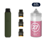 Ranger Green AirsPops Pro LITE device, three refillable pods and 313 #27 Guava e-liquid