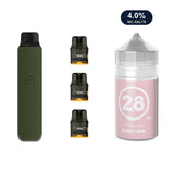 Ranger Green AirsPops Pro LITE device, three refillable pods and 313 #28 Bubblegum e-liquid