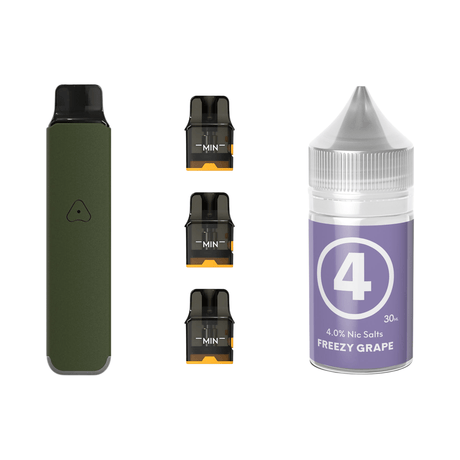 Ranger Green #4 Freezy Grape Airscream Pro LITE Device, Refillable Pods and E - Liquid Bundle | Airscream AirsPops | Shop Buy Online | Cape Town, Joburg, Durban, South Africa