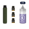 AirsPops Pro LITE bundle: Ranger Green device, refillable pods and 313 Freezy Grape 1.9% e-liquid