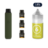 AirsPops Pro LITE bundle: Ranger Green device, refillable pods and 313 Zesty Lemon 1.9% e-liquid
