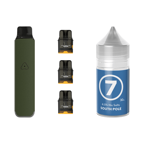 Ranger Green #7 South Pole Airscream Pro LITE Device, Refillable Pods and E - Liquid Bundle | Airscream AirsPops | Shop Buy Online | Cape Town, Joburg, Durban, South Africa