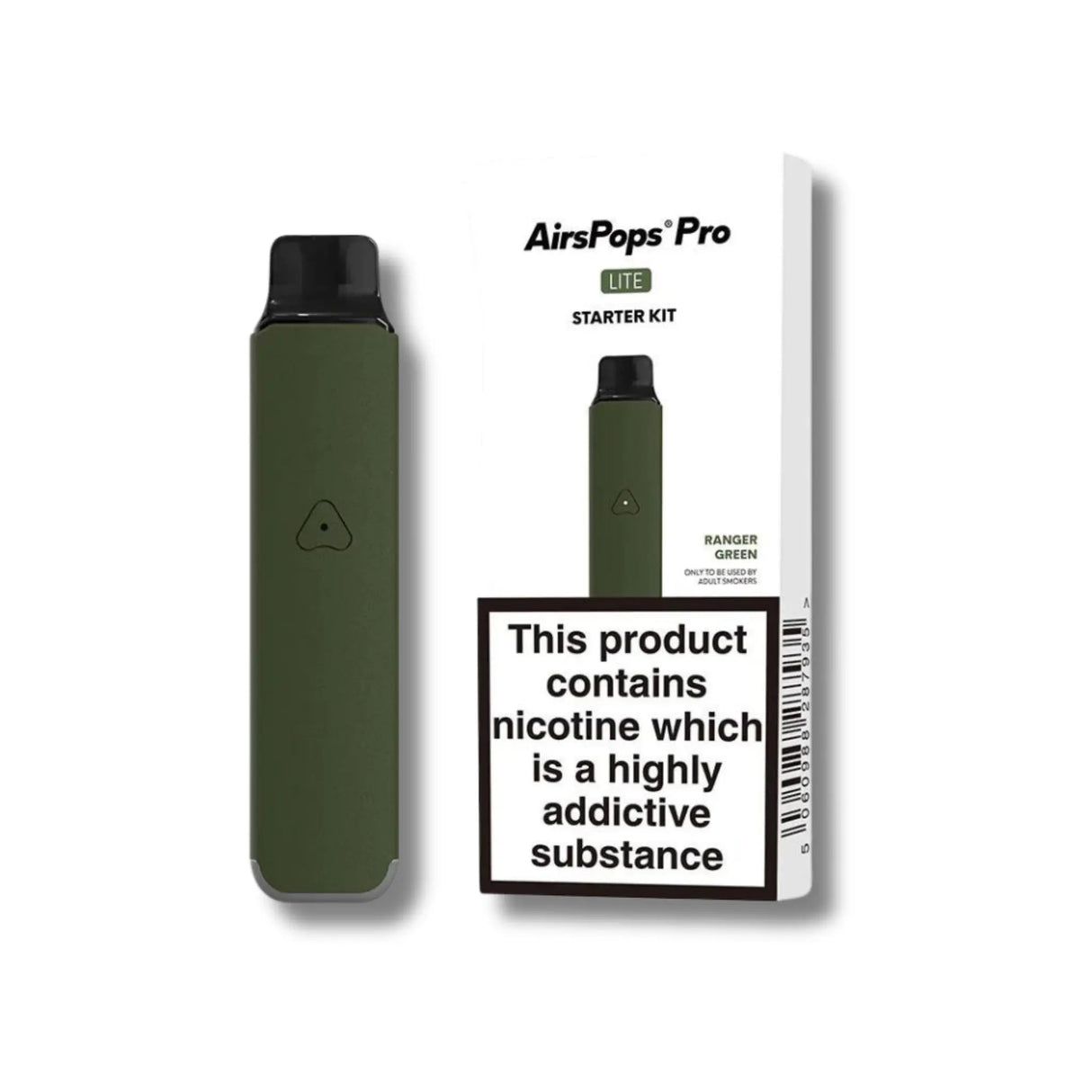 Ranger Green Airscream Pro LITE Device Starter Kit | Airscream AirsPops | Shop Buy Online | Cape Town, Joburg, Durban, South Africa