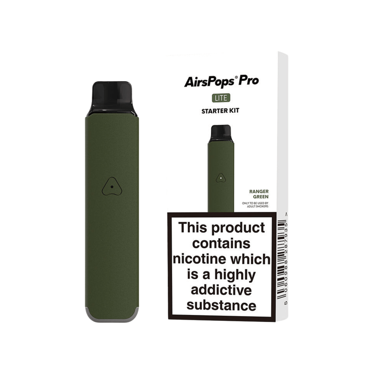 Ranger Green Airscream Pro LITE Device Starter Kit | Airscream AirsPops | Shop Buy Online | Cape Town, Joburg, Durban, South Africa