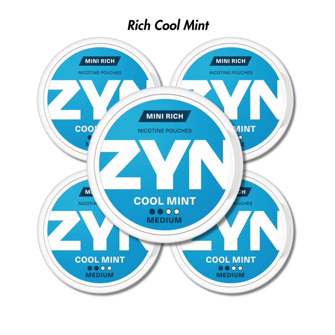 Rich Cool Mint 5 - Pack ZYN Mini Nicotine Pouches Bundle - Medium 3mg | ZYN | Shop Buy Online | Cape Town, Joburg, Durban, South Africa