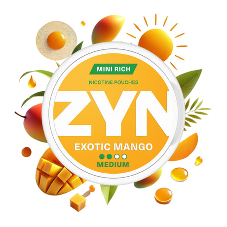 Rich Exotic Mango ZYN Mini Nicotine Pouches - Medium 3mg | ZYN | Shop Buy Online | Cape Town, Joburg, Durban, South Africa