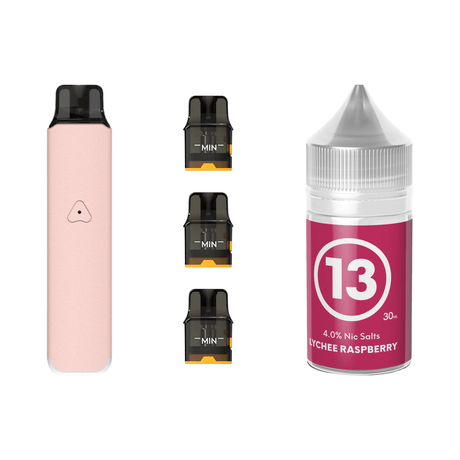 Rosy Pink #13 Lychee Raspberry Airscream Pro LITE Device, Refillable Pods and E - Liquid Bundle | Airscream AirsPops | Shop Buy Online | Cape Town, Joburg, Durban, South Africa