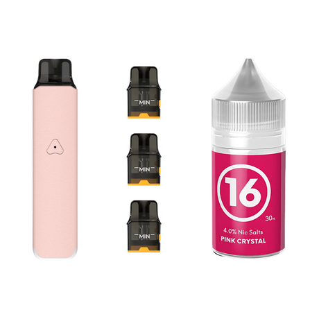 Rosy Pink #16 Pink Crystal Airscream Pro LITE Device, Refillable Pods and E - Liquid Bundle | Airscream AirsPops | Shop Buy Online | Cape Town, Joburg, Durban, South Africa