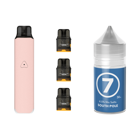 Rosy Pink #7 South Pole Airscream Pro LITE Device, Refillable Pods and E - Liquid Bundle | Airscream AirsPops | Shop Buy Online | Cape Town, Joburg, Durban, South Africa