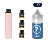 AirsPops Pro LITE bundle: Rosy Pink device, refillable pods and 313 South Pole 1.9% e-liquid
