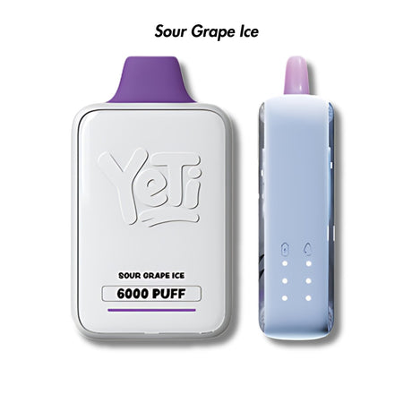 Sour Grape Ice Yeti Ice Cube 6000 Puff Disposable Vape - 2.0% | Yeti | Shop Buy Online | Cape Town, Joburg, Durban, South Africa