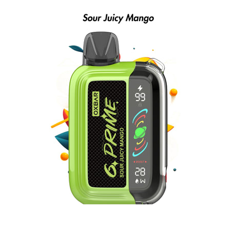 Sour Juicy Mango Oxbar G Prime 25000 Disposable Vape - 5% | Oxbar | Shop Buy Online | Cape Town, Joburg, Durban, South Africa