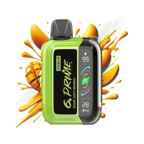 Sour Juicy Mango Oxbar G Prime 25k Disposable Vape - 5% | Oxbar | Shop Buy Online | Cape Town, Joburg, Durban, South Africa