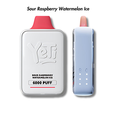 Sour Raspberry Watermelon Yeti Ice Cube 6000 Puff Disposable Vape - 2.0% | Yeti | Shop Buy Online | Cape Town, Joburg, Durban, South Africa